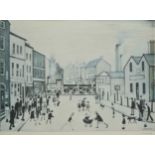 Laurence Stephen Lowry RA (British 1887-1976) Industrial scene, signed lower right in pencil,