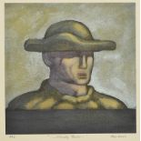 Joseph Davie (20th century) Stoically Yours, a coloured print, signed and inscribed, Artist Proof I.