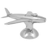 A Dunhill novelty jet plane chrome lighter the stylised model stamped