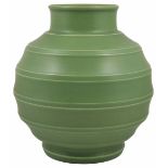A Keith Murray for Wedgwood matt green vase