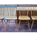 SET OF FOUR ERCOL 1960s CHAIRS