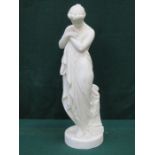 PARIAN WARE STYLE UNGLAZED CLASSICAL STYLE FIGURINE,