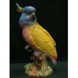 BESWICK GLAZED CERAMIC COCKATOO, No.