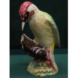 BESWICK GLAZED CERAMIC WOODPECKER, No.