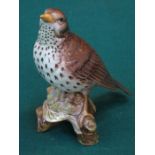 BESWICK GLAZED CERAMIC SONG THRUSH, No.2308, DESIGNED BY ALBERT HALLAM, APPROXIMATELY 14.