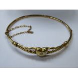 VICTORIAN GOLD SNAP BANGLE