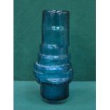 GEOFFREY BAXTER FOR WHITEFRIARS KINGFISHER BLUE HOOP VASE (AT FAULT),