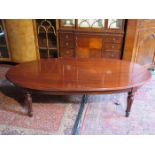 LARGE REPRODUCTION OVAL COFFEE TABLE