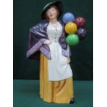 ROYAL DOULTON GLAZED CERAMIC FIGURE- BALLOON LADY,