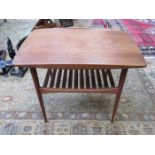 GOOD QUALITY DANISH TEAK SIDE TABLE BY TOVE & EDVARD KINDT-LARSEN,