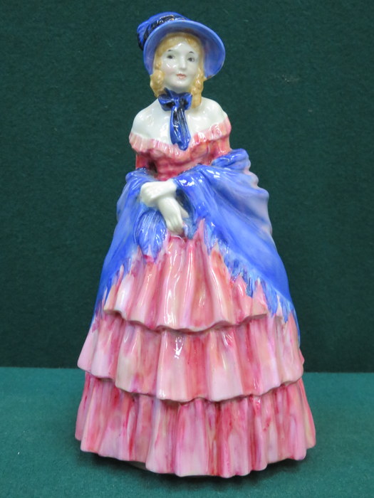 ROYAL DOULTON GLAZED CERAMIC FIGURE- A VICTORIAN LADY,