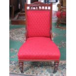 VICTORIAN MAHOGANY EASY CHAIR