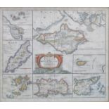 FRAMED ROBERT MORDEN MAP OF THE SMALLER ISLANDS IN THE BRITISH OCEAN 39.