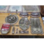 QUANTITY OF VARIOUS SILVER PLATEDWARE, FLATWARE, ETC.