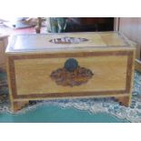 CARVED ORIENTAL STYLE CAMPHOR CHEST