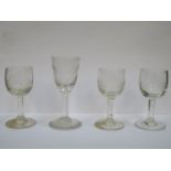 FOUR SMALL GLASSES BEARING THE ORIENT STEAM NAVIGATION COMPANY LOGO