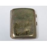 HALLMARKED SILVER 'MACHINE GUN CORPS' CIGARETTE CASE