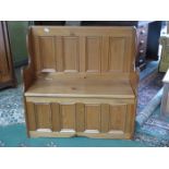 MODERN PINE MONKS BENCH