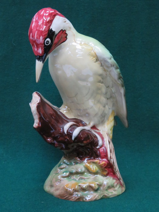 BESWICK GLAZED CERAMIC WOODPECKER NO 1218 BY ARTHUR GREDINGTON 23cm