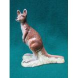 BESWICK GLAZED CERAMIC KANGAROO NO 2312 BY ALBERT HALLAM 12.