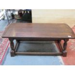 OAK PRIORY STYLE LOW COFFEE TABLE