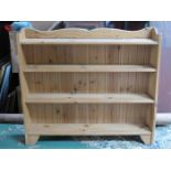 SET OF PINE OPEN BOOKSHELVES