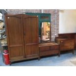 OAK THREE PIECE BEDROOM SUITE