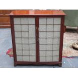 MAHOGANY TWO DOOR SIDE CABINET