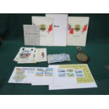 COLLECTION OF MEMORABILIA RELATING TO THE FALKLANDS INCLUDING BANK NOTES, POSTCARDS,