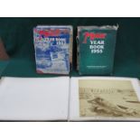 PARCEL OF 1950s MOTOR YEARBOOKS PLUS ALBUM OF PHOTOGRAPHS,