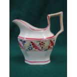 HANDPAINTED 18TH /19TH CENTURY MILK JUG - POSSIBLY LIVERPOOL APPROX.