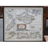 FRAMED ROBERT MORDEN MAP OF THE SMALLER ISLANDS IN THE BRITISH OCEAN 39.