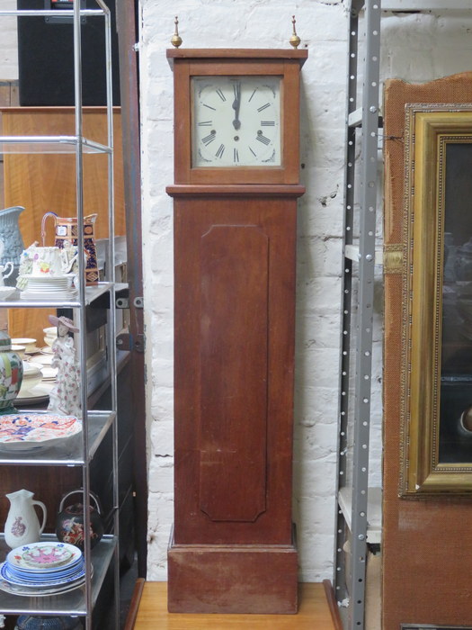 MAHOGANY CASED GRANDMOTHER STYLE CLOCK