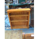 SET OF PINE OPEN BOOKSHELVES