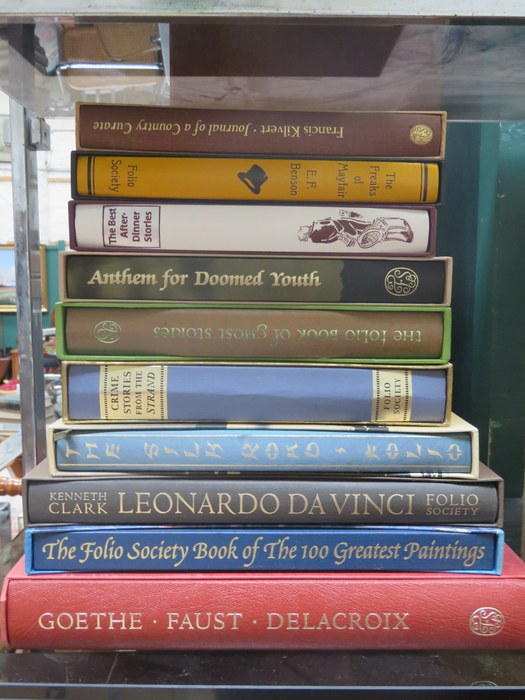 APPROXIMATELY TEN FOLIO VOLUMES,