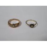 TWO 9ct GOLD DRESS RINGS