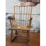 OAK COUNTRYSIDE STYLE ROCKING CHAIR