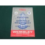 SMALL PARCEL OF VARIOUS FA CUP SEMI-FINAL AND FINAL FOOTBALL PROGRAMMES,