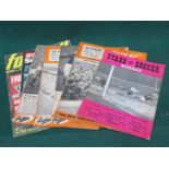 FOUR VARIOUS 1956 EDITIONS OF SOCCER STAR, ALSO STARS OF SOCCER MAGAZINE,
