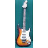 FENDER SQUIER STRATOCASTER ELECTRIC GUITAR, SERIAL NUMBER CAE-0040502643,