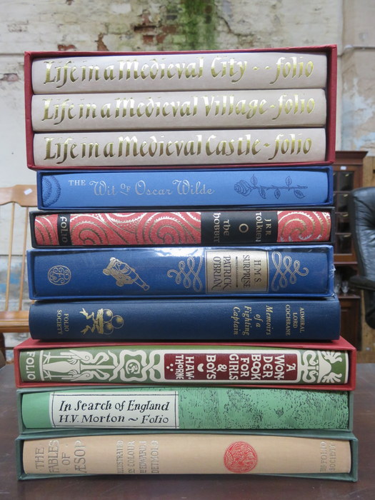 APPROXIMATELY TEN FOLIO VOLUMES,