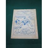 NOVEMBER 21st 1936 EVERTON v PORTSMOUTH OFFICIAL PROGRAMME