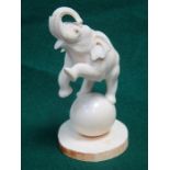 1920s/30s CARVED IVORY ELEPHANT,