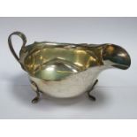 HALLMARKED SILVER SAUCE BOAT, BIRMINGHAM ASSAY, DATED 1930,