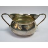 HALLMARKED SILVER TWO HANDLED SUGAR BOWL, LONDON ASSAY, DATED 1912,