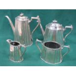 SILVER PLATED FOUR PIECE TEASET