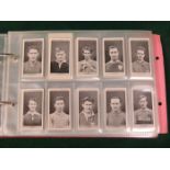 ALBUM OF WILLS CIGARETTE CARDS, VARIOUS SETS INCLUDING HOUSEHOLD HINTS, HURLERS RAILWAY EQUIPMENT,