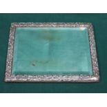 HALLMARKED SILVER FRAMED MIRROR,