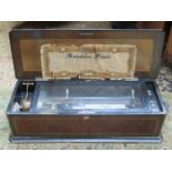 ROSEWOOD INLAID CASED LARGE VICTORIAN MUSIC BOX, TWENTY-FOUR AIRS, No 20696,