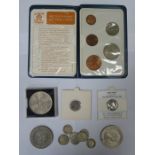 PARCEL OF SILVER AND OTHER COINAGE INCLUDING EDWARD I SILVER PENNY